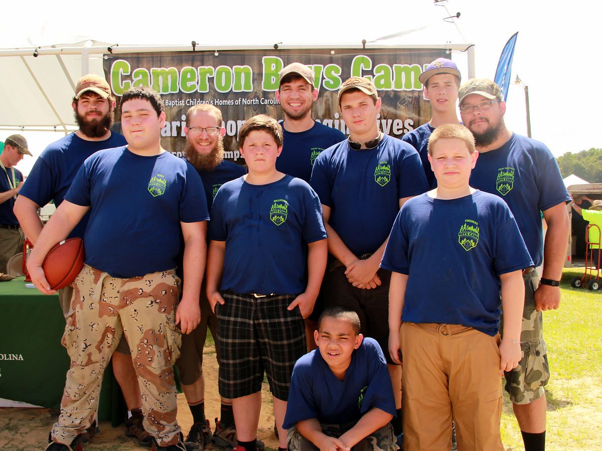 The Trailblazers from Cameron Boys Camp attracted a lot of attention at their booth at HopeFest.