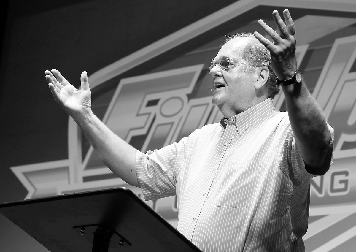BCH president/CEO Michael C. Blackwell wraps up Family Gathering 4 with a “rap.” The program held in Mills Home Baptist Church on the Mills Home campus in Thomasville concluded the day-long event that brought nealy 800 residents and staff members from around the state. Family Gatherings occur every five years.