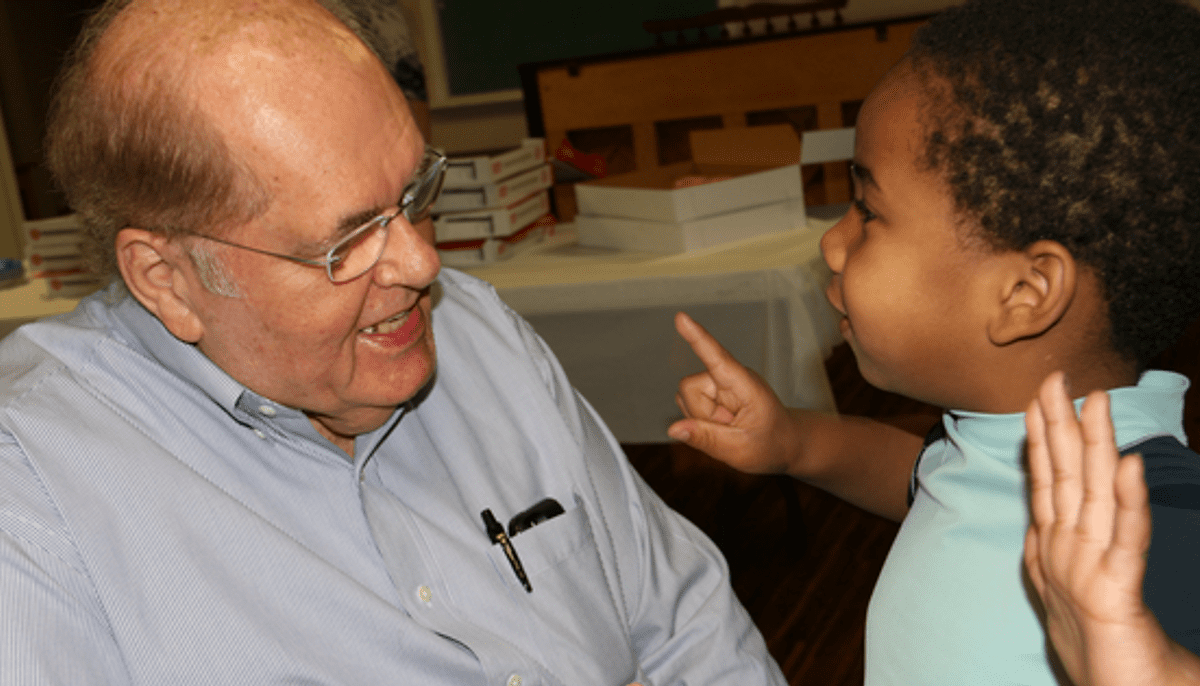 Blackwell spent time with Mills Home staff, children and family care mothers in February.