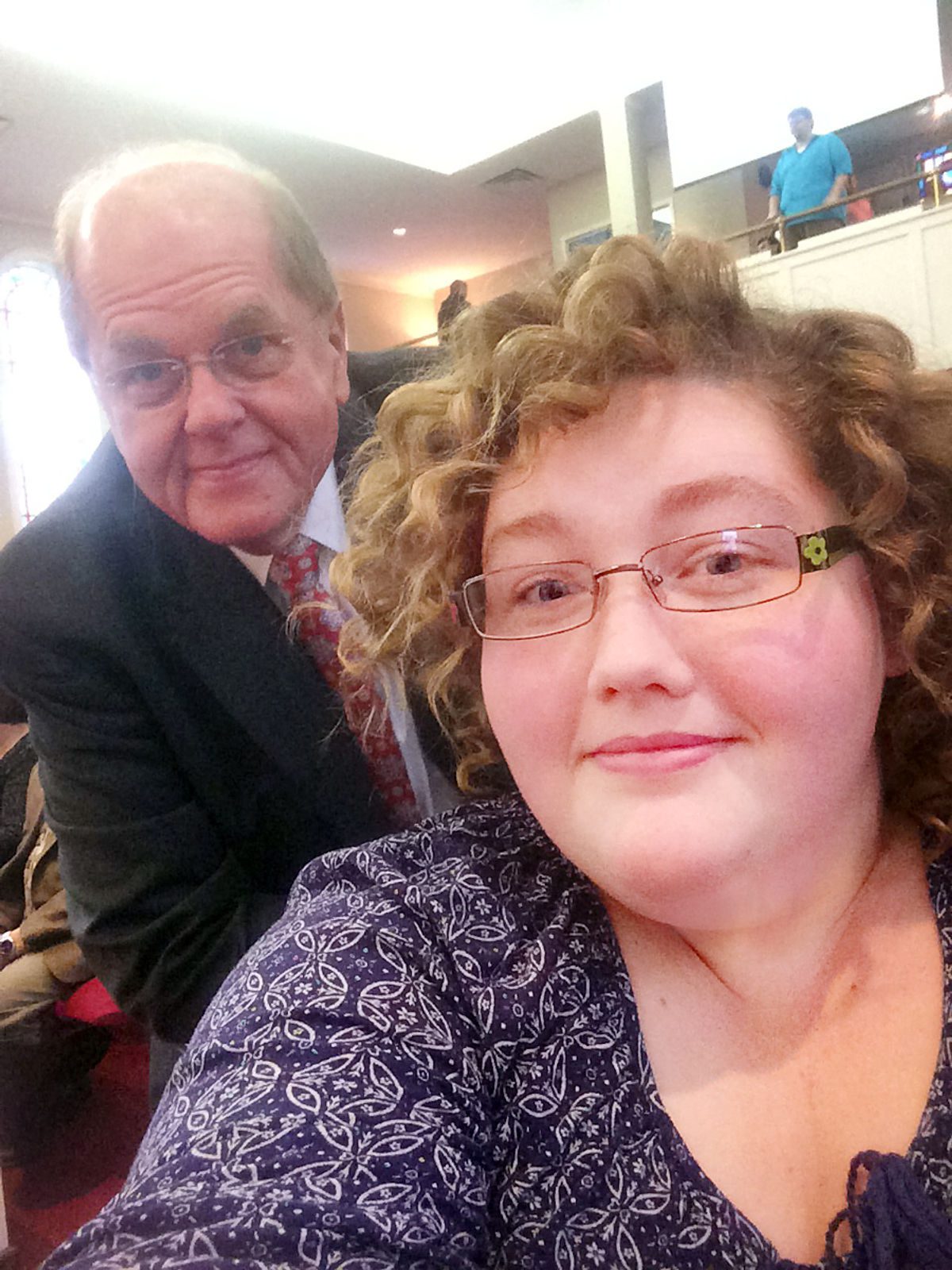 Dr. Michael C. Blackwell and Paige at a church visit