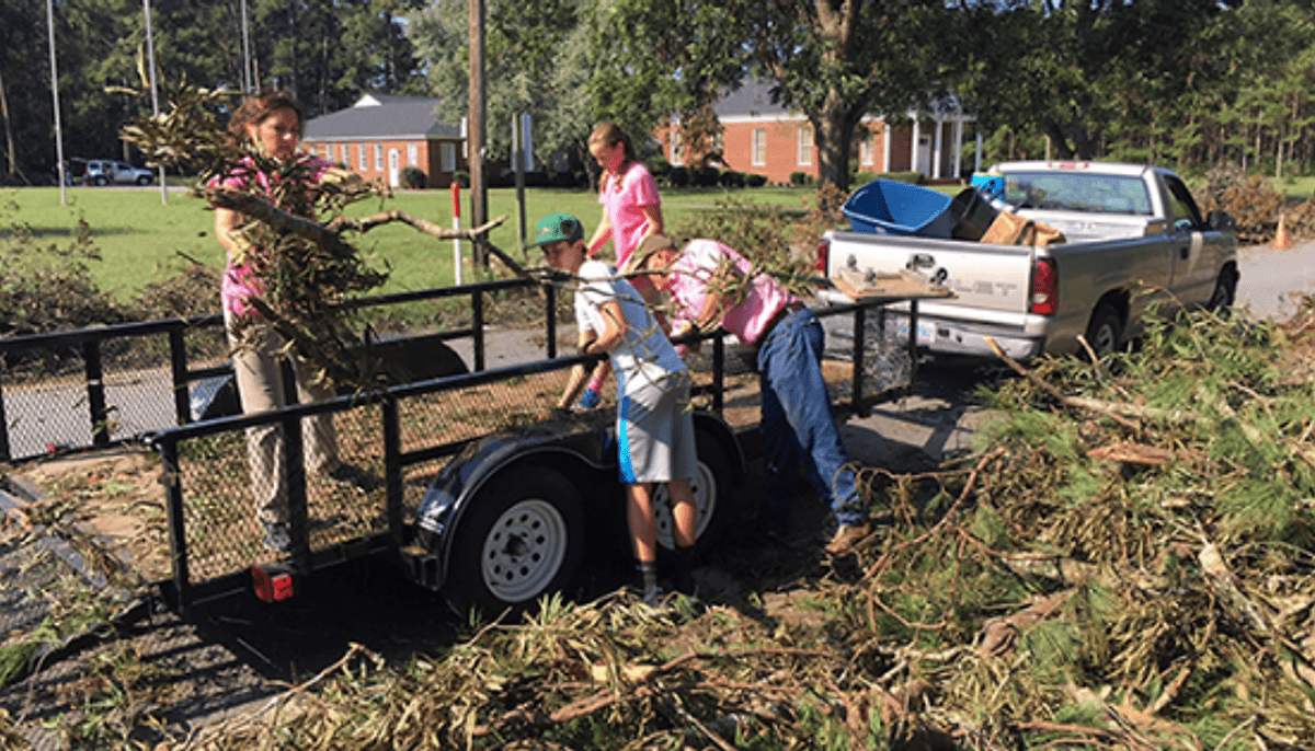 Hurrican Florence damages