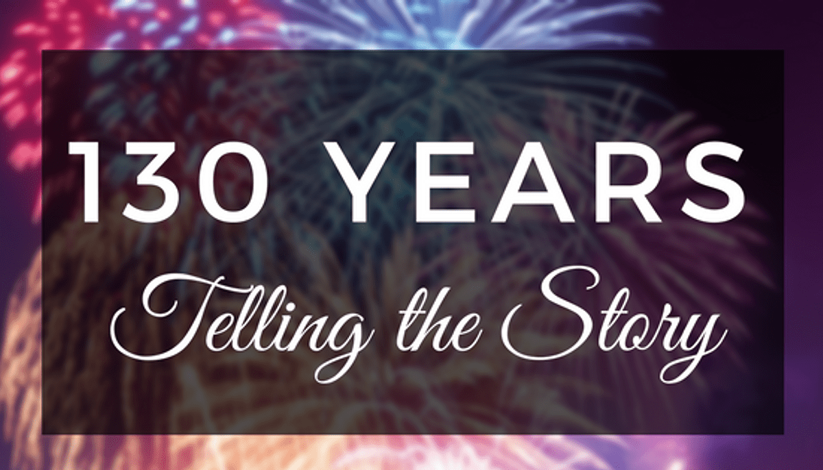 Fireworks celebrate 130 years of telling the story