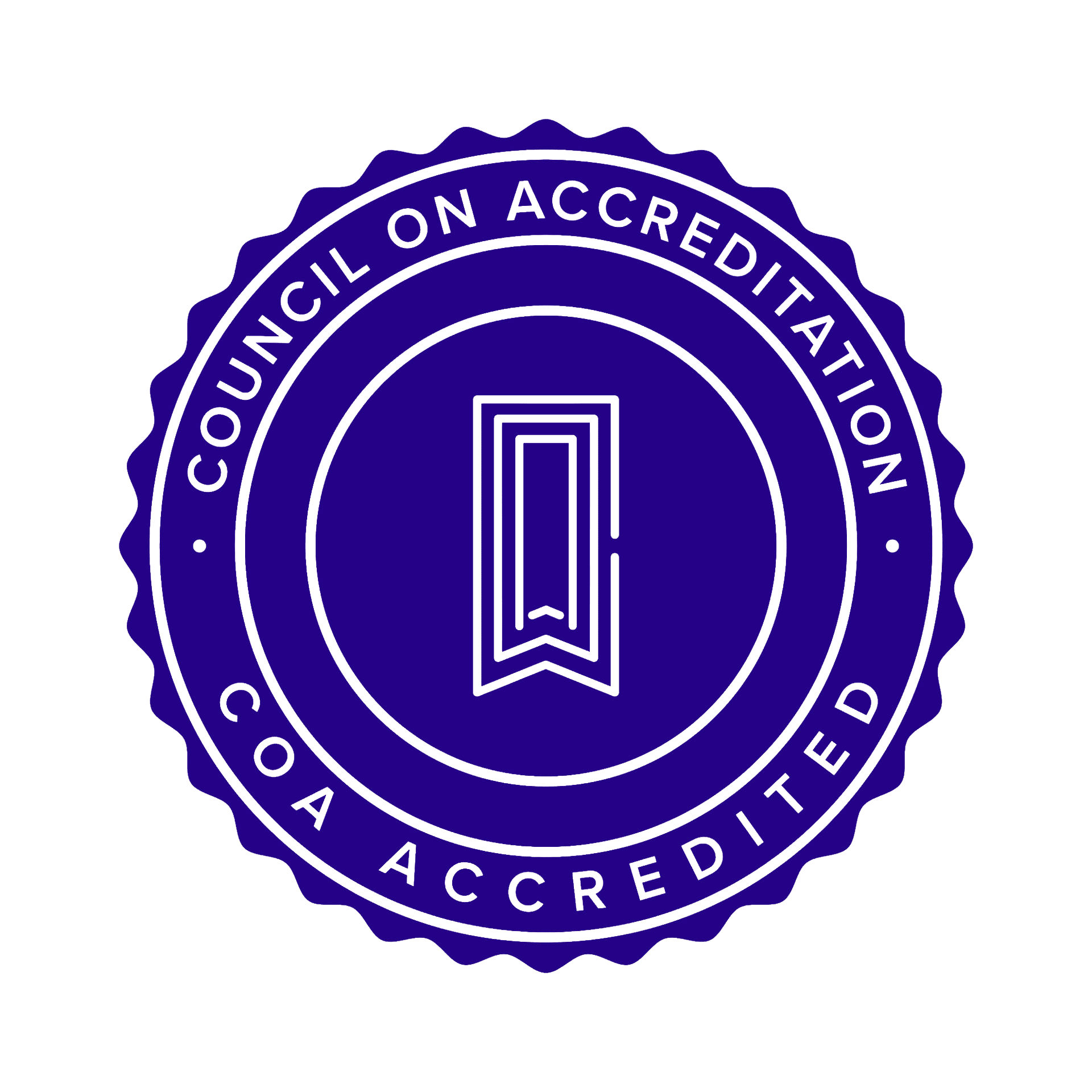 Council on Accreditation (COA) accredited organization seal