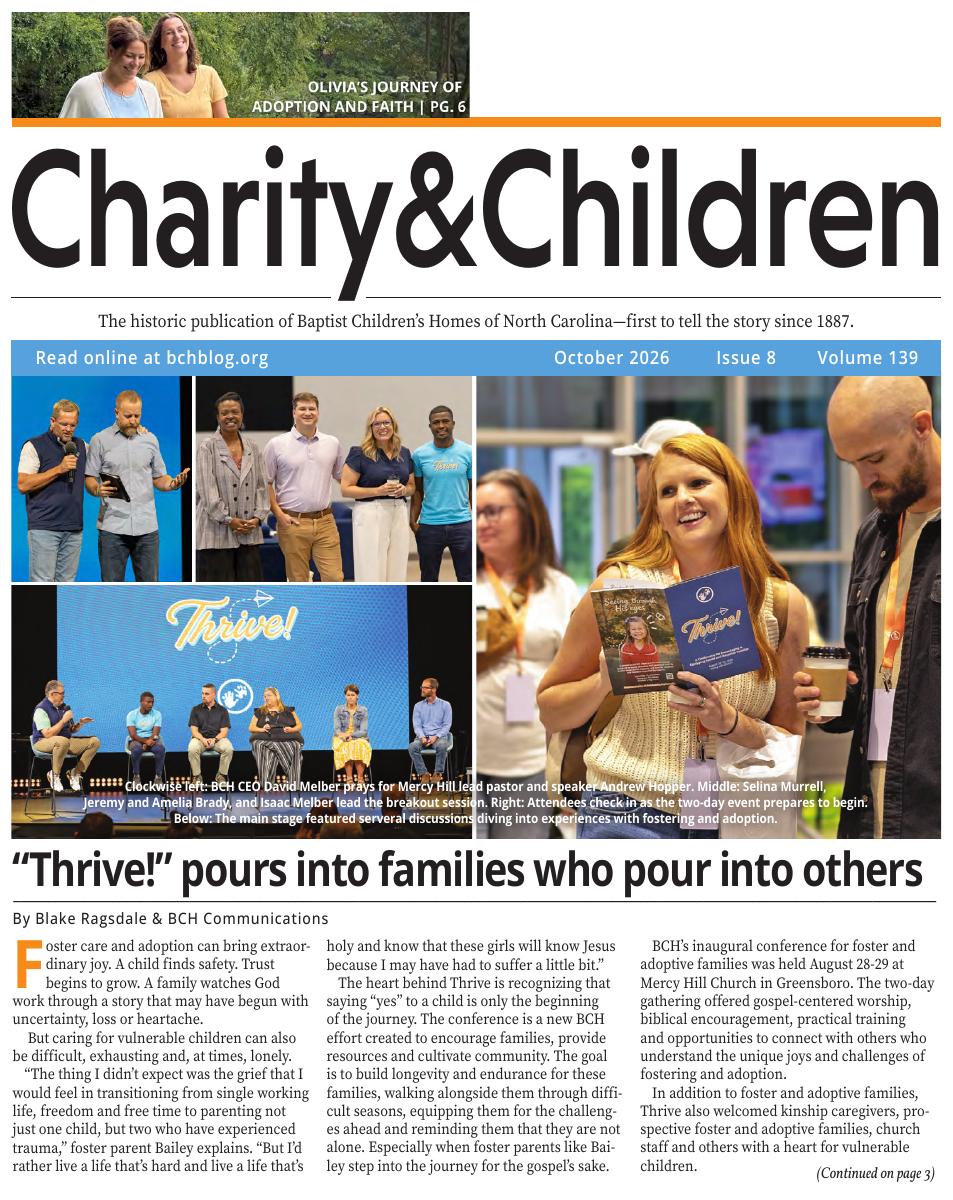 October 2026 issue of Charity and Children