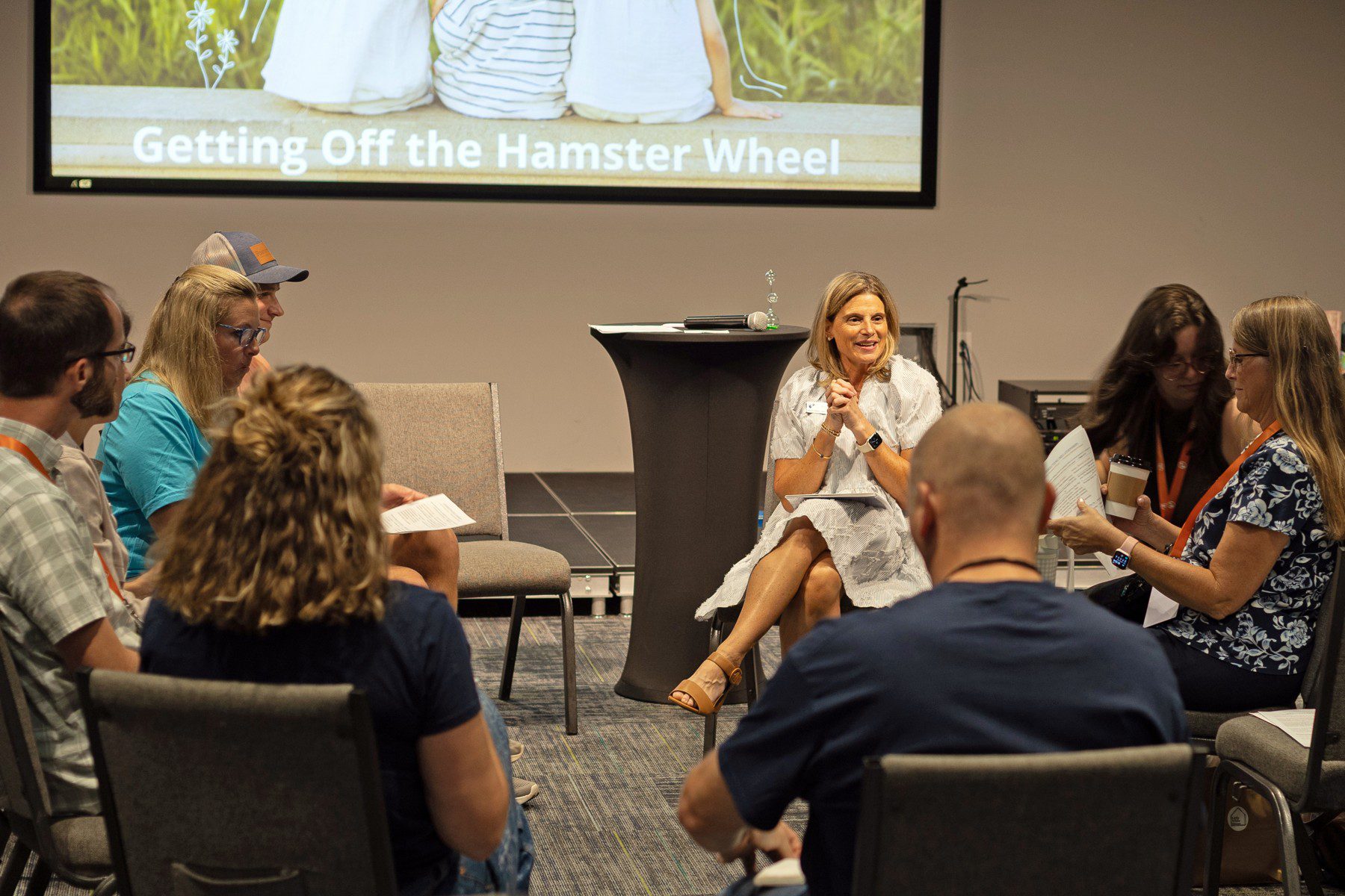 Erica Spivey leads a Thrive breakout session.